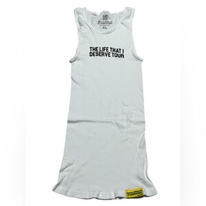 That’s a awful lot of cough syrup men’s ribbed tank top wifebeater white size XL